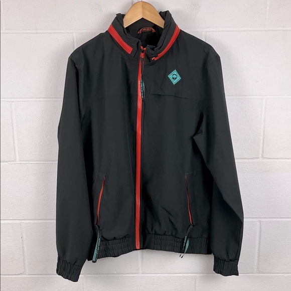 Outdoor Afro x REI men’s black shell full zip hooded jacket windproof size M - Picture 1 of 8
